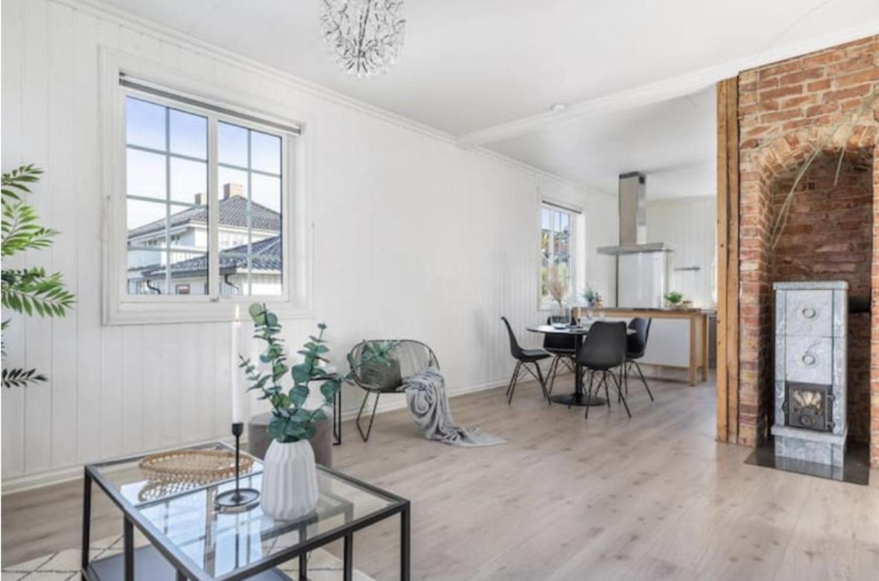 利勒哈默尔Lys Og Sentral Leilighet Med Terrasse Og Hage公寓 外观 照片